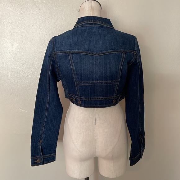 NWT Clash Jeans Cropped Jean Jacket. XL - Picture 5 of 9